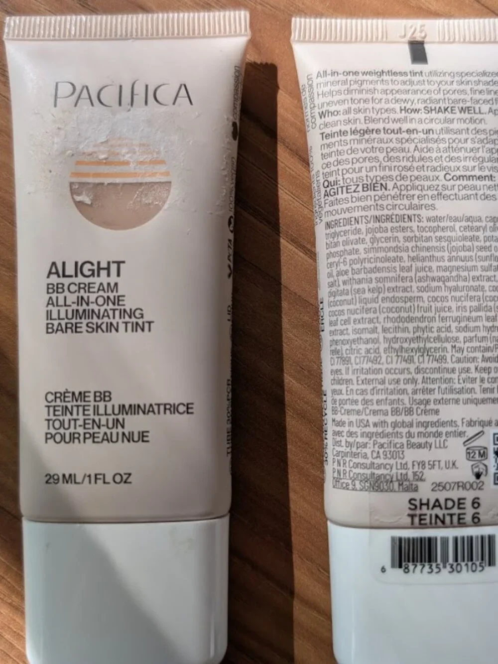 NWT Pacifica Alight Illuminating BB Cream Skin Tint Shade 6